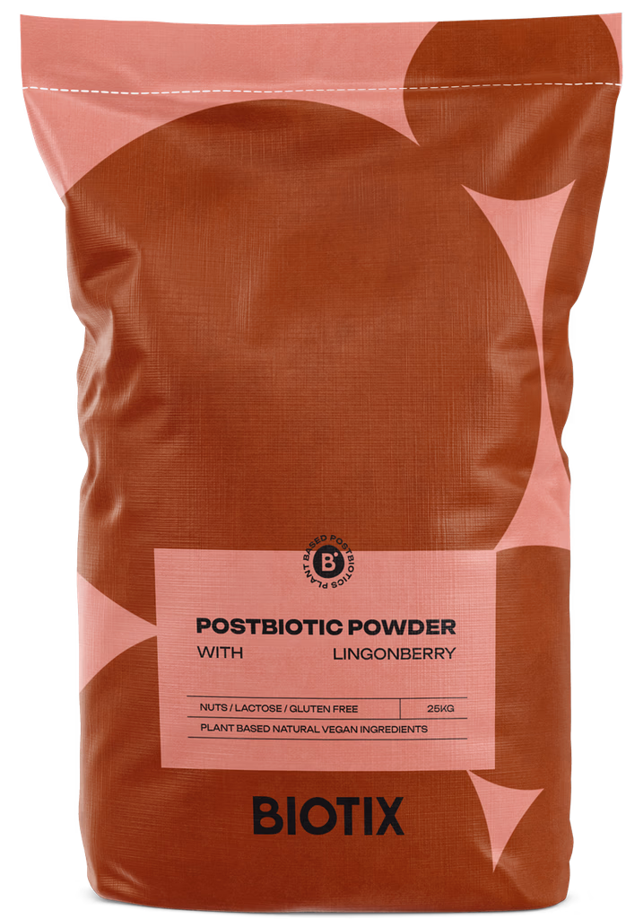 Biotix postbiotic powder with lingonberry package